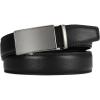 imageCHAOREN Mens Belt  Mens Ratchet Belt Leather 1 38 for Dress Pant  Micro Adjustable Belt Fit EverywhereBlack Charcoal