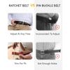 imageCHAOREN Mens Belt  Mens Ratchet Belt Leather 1 38 for Dress Pant  Micro Adjustable Belt Fit EverywhereCharcoal Grey