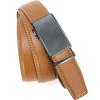 imageCHAOREN Mens Belt  Mens Ratchet Belt Leather 1 38 for Dress Pant  Micro Adjustable Belt Fit EverywhereCharcoal Light Brown