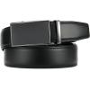 imageCHAOREN Mens Belt  Mens Ratchet Belt Leather 1 38 for Dress Pant  Micro Adjustable Belt Fit EverywhereWeaven Texture Black