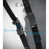 imageCHAOREN Mens Belt Stretchable  Elastic Golf Nylon Web Adjustable Belt  for Casual WearDmatted GunGrey