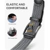 imageCHAOREN Mens Stretch Belt  1 38 Elastic Braided Golf Belt for Men  Stretchy Web Fit Summer Casual JeansGun Metal  Grey
