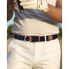 imageCHAOREN Mens Stretch Belt  1 38 Elastic Braided Golf Belt for Men  Stretchy Web Fit Summer Casual JeansNavy Blue