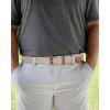 imageCHAOREN Mens Stretch Belt  1 38 Elastic Braided Golf Belt for Men  Stretchy Web Fit Summer Casual JeansSilver  Beige