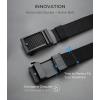 imageCHAOREN Ratchet Belts for Men 2 Pack  Casual Web Nylon Mens Belt 1 38  Automatic Adjustable Buckle Fit Jeans2 Pack Black and Navy