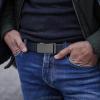 imageCHAOREN Ratchet Belts for Men 2 Pack  Casual Web Nylon Mens Belt 1 38  Automatic Adjustable Buckle Fit Jeans2 Pack Black and Navy