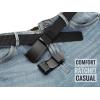 imageCHAOREN Ratchet Belts for Men 2 Pack  Casual Web Nylon Mens Belt 1 38  Automatic Adjustable Buckle Fit JeansBlack and GreyRatchet Buckle