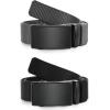 imageCHAOREN Ratchet Belts for Men 2 Pack  Casual Web Nylon Mens Belt 1 38  Automatic Adjustable Buckle Fit JeansBlack and GreyRatchet Buckle