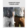 imageCHAOREN Stretch Belt Men 2 Pack  1 38 Braided Golf Belts For Men  Casual Elastic For Pants and JeansBlack  Dark Grey