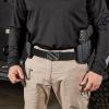 imageYOETEY Ratchet Tactical Belt for Men  15 Military Nylon Web Belts for Heavy Duty Work  Slide Buckle Fit PantsHollow Bright  Black