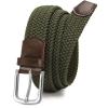 imageCHAOREN Mens Belt  Braided Stretch Golf Belt for Men 1 38 Gift for Golf Pants Casual Shorts JeansGreen