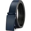 imageCHAOREN Mens Belt  Mens Ratchet Belt Leather 1 38 for Dress Pant  Micro Adjustable Belt Fit EverywhereNavy Blue