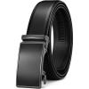 imageCHAOREN Mens Belt  Mens Ratchet Belt Leather 1 38 for Dress Pant  Micro Adjustable Belt Fit EverywhereWeaven Texture Black