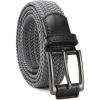 imageCHAOREN Mens Stretch Belt  1 38 Elastic Braided Golf Belt for Men  Stretchy Web Fit Summer Casual JeansGun Metal  Grey
