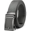 imageYOETEY Ratchet Tactical Belt for Men  15 Military Nylon Web Belts for Heavy Duty Work  Slide Buckle Fit PantsClassic Buckle  Grey