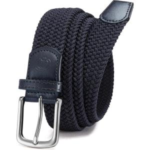 imageCHAOREN Mens Belt  Braided Stretch Golf Belt for Men 1 38 Gift for Golf Pants Casual Shorts JeansBlue