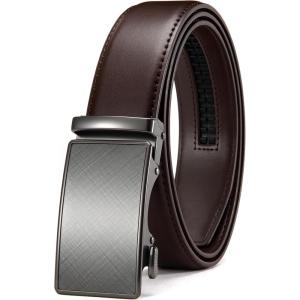 imageCHAOREN Mens Belt  Mens Ratchet Belt Leather 1 38 for Dress Pant  Micro Adjustable Belt Fit EverywhereDark Brown