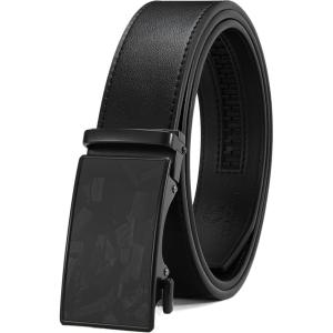 imageCHAOREN Mens Belt  Mens Ratchet Belt Leather 1 38 for Dress Pant  Micro Adjustable Belt Fit EverywhereForged Texture Black