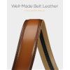 imageCHAOREN Mens Dress Belt  Ratchet Belt Leather 1 14 Comfort Click  Perfect Companion to Mens Dress ShoesBrown