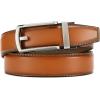 imageCHAOREN Mens Dress Belt  Ratchet Belt Leather 1 14 Comfort Click  Perfect Companion to Mens Dress ShoesBrown