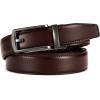 imageCHAOREN Mens Dress Belt  Ratchet Belt Leather 1 14 Comfort Click  Perfect Companion to Mens Dress ShoesDark Brown