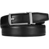 imageCHAOREN Mens Dress Belt  Ratchet Belt Leather 1 14 Comfort Click  Perfect Companion to Mens Dress ShoesSilver  Black