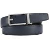 imageCHAOREN Mens Dress Belt  Ratchet Belt Leather 1 14 Comfort Click  Perfect Companion to Mens Dress ShoesSilver  Navy Blue
