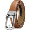 imageCHAOREN Mens Dress Belt  Ratchet Belt Leather 1 14 Comfort Click  Perfect Companion to Mens Dress ShoesLight Brown