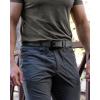 imageCHAOREN Ratchet Tactical Belt Men  15 Adjustable Nylon Web Belt  Quick Release for Work EDC Outdoor UseGrey