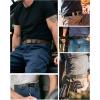 imageCHAOREN Ratchet Tactical Belt Men  15 Adjustable Nylon Web Belt  Quick Release for Work EDC Outdoor UseKhaki