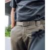 imageCHAOREN Ratchet Tactical Belt Men  15 Adjustable Nylon Web Belt  Quick Release for Work EDC Outdoor UseKhaki