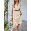 imageWomens Belt  CR Leather Belt Women Casual for Jeans Pants Dress  Belts with Gold Buckle for Women FashionBrown