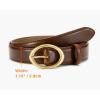 imageWomens Belt  CR Leather Belt Women Casual for Jeans Pants Dress  Belts with Gold Buckle for Women FashionBrown
