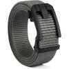 imageCHAOREN Ratchet Tactical Belt Men  15 Adjustable Nylon Web Belt  Quick Release for Work EDC Outdoor UseGrey