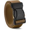 imageCHAOREN Tactical Belt Men  15 Stretch Belt for Work  Quick Release for Military Casual Jeans EDC HikingCoyote Brown