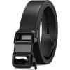 imageCHAOREN 40mm Ratchet Belt Buckle Only for 1 38 Slide Belt Strap Automatic Click Buckle AdjustableDouble D Black