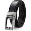 imageCHAOREN 40mm Ratchet Belt Buckle Only for 1 38 Slide Belt Strap Automatic Click Buckle AdjustableSilver