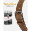 imageCHAOREN Boys Belt  1 18 Kids Leather Belt Handmade Full Grain Leather  Ideal for Dress and Casual WearBasic  Black