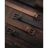 imageCHAOREN Boys Belt  1 18 Kids Leather Belt Handmade Full Grain Leather  Ideal for Dress and Casual WearBasic  Black