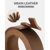 imageCHAOREN Boys Belt  1 18 Kids Leather Belt Handmade Full Grain Leather  Ideal for Dress and Casual WearBasic  Brown