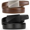 imageCHAOREN Mens Dress Belt Leather 2 Pack  Mens Ratchet Belt for Dress Shirt and Pants Every Occasion 32mmBasic BlackBrown