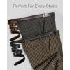 imageCHAOREN Mens Dress Belt Leather 2 Pack  Mens Ratchet Belt for Dress Shirt and Pants Every Occasion 32mmBasic BlackBrown