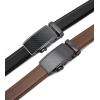 imageCHAOREN Mens Dress Belt Leather 2 Pack  Mens Ratchet Belt for Dress Shirt and Pants Every Occasion 32mmWeaven BlackCognac