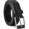imageCHAOREN Boys Belt  1 18 Kids Leather Belt Handmade Full Grain Leather  Ideal for Dress and Casual WearBlack
