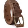 imageCHAOREN Boys Belt  1 18 Kids Leather Belt Handmade Full Grain Leather  Ideal for Dress and Casual WearBrown