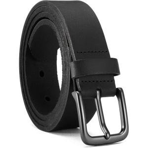 imageCHAOREN Boys Belt  1 18 Kids Leather Belt Handmade Full Grain Leather  Ideal for Dress and Casual WearBasic  Black