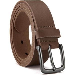 imageCHAOREN Boys Belt  1 18 Kids Leather Belt Handmade Full Grain Leather  Ideal for Dress and Casual WearBasic  Brown