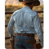 image:imageCHAOREN Western Belts for Men without Buckle  Cowboy Belt 15 Full Grain Leather Belt for Jeans  One Solid Piece LeatherBrown