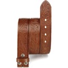 image:imageCHAOREN Western Belts for Men without Buckle  Cowboy Belt 15 Full Grain Leather Belt for Jeans  One Solid Piece LeatherFull Grain Floral Brown