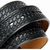 image:imageCHAOREN Western Belts for Men without Buckle  Cowboy Belt 15 Full Grain Leather Belt for Jeans  One Solid Piece LeatherInterwoven Black